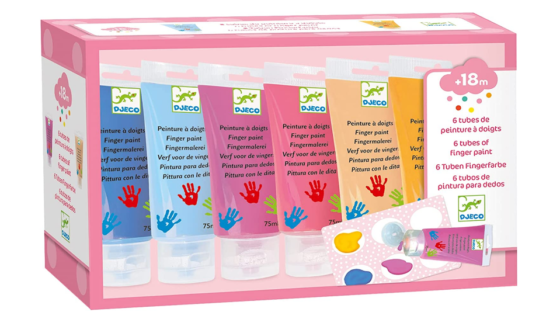 Pintura de dedo Djeco x6 colores pasteles - Imagen 3