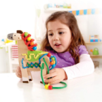 Juego de enhebrar Caballo Pony en madera Hape - Imagen 6