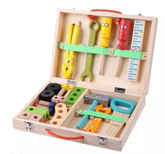 Caja de herramientas en madera
