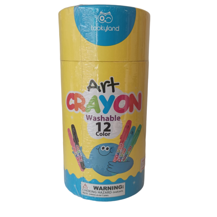 Crayones Silky 3 en 1, lavable x12 colores