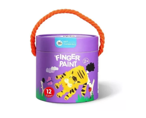 Pintura para dedo balde x 12 colores jar meló fácil de lavar - Imagen 8