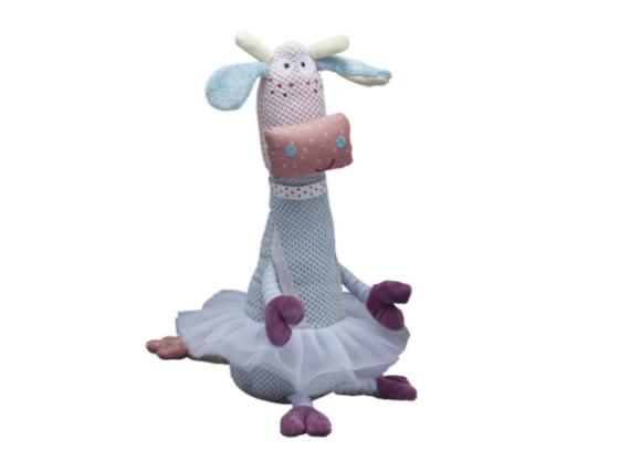 Peluche Jirafa bailarina con sonajero Storki