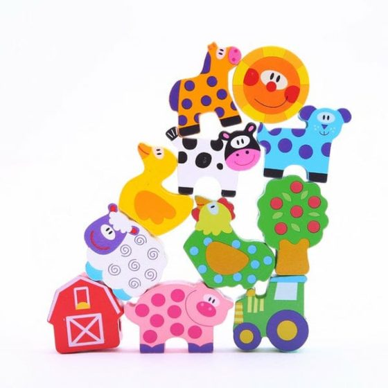 Juego de enhebrar animales de la granja - Imagen 2