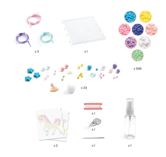 Kit para hacer colgantes Arco iris - Artistic Aqua - Djeco - Imagen 2