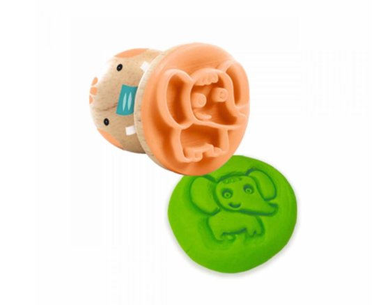 My Plastistamp Kit x3 sellos para masa con forma de animales Djeco - Imagen 3