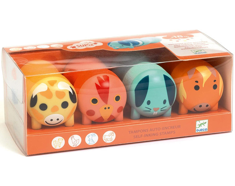 Sellos de animales de la granja para peques - Djeco