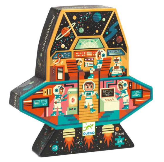 Puzzle silueta En el espacio Djeco - 54pzs