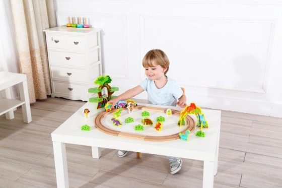 Pista de tren con dinosaurios - Imagen 16