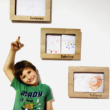 CUADRO SIN FIN MARCO PARA DIBUJOS personalizado con nombre