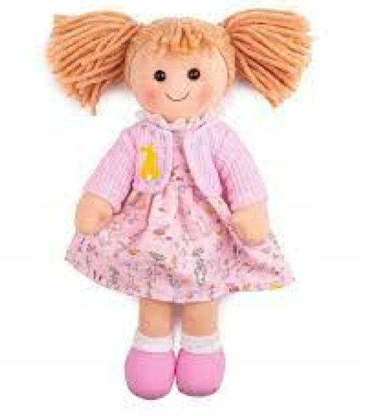 Muñeca grande de trapo Ella - Imagen 2