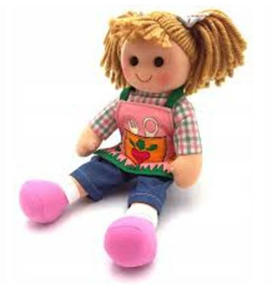 Muñeca grande de trapo Elsie - Imagen 2