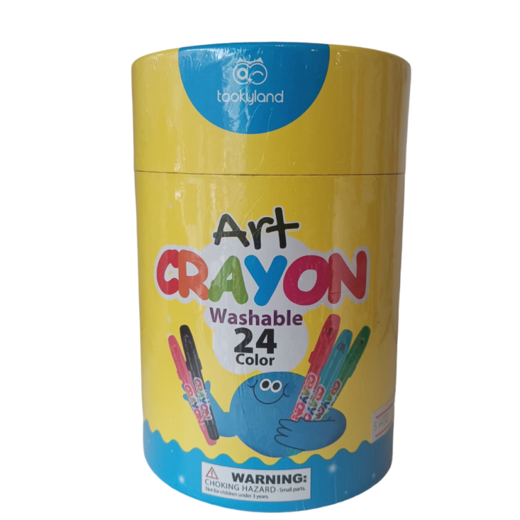 Crayones Silky 3 en 1, lavables x24 colores