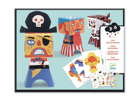 Crea piratas en 3D de papel - Djeco