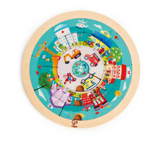 Puzzle Circular De Trabajos - Hape