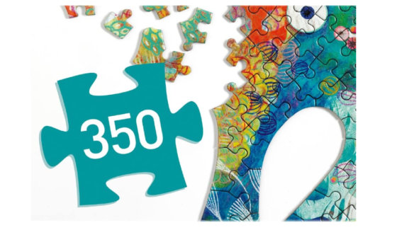 Puzzle Silueta Caballo De Mar 350 piezas_ Djeco - Imagen 6