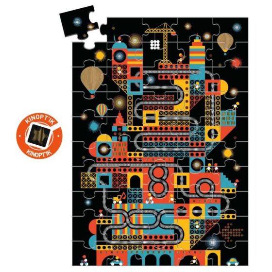 Puzzle La animada ciudad 100 piezas _ Djeco - Imagen 2