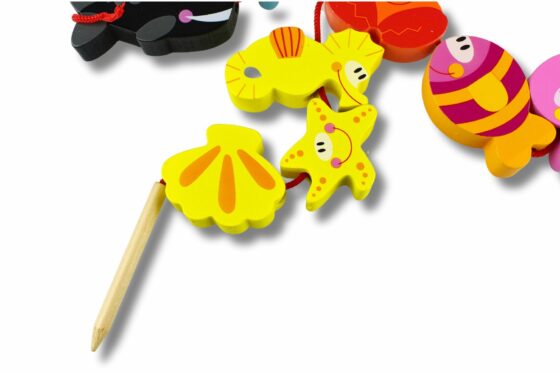 Juego De Enhebrar Animales Del Mar - Imagen 4