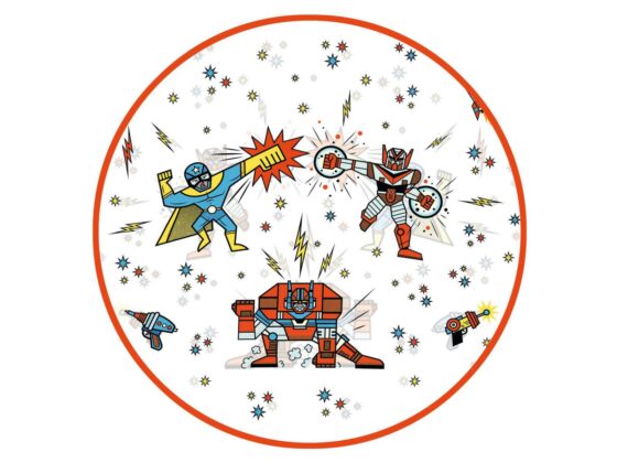 Pilot capa de lluvia 5-7 años Superhéroe Djeco - Imagen 3