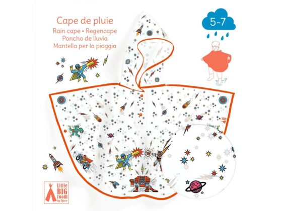 Pilot capa de lluvia 5-7 años Superhéroe Djeco - Imagen 4
