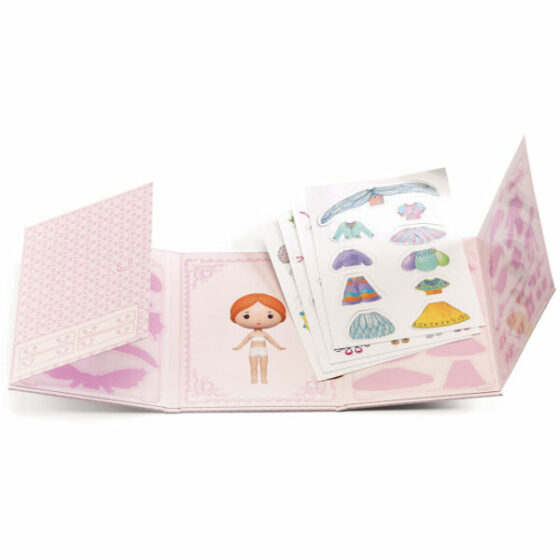 Libro Stickers Reutilizables Miss Lilyruby _Djeco - Imagen 2