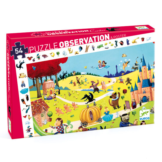 Puzzle De Observación De Cuentos 54 Piezas DJECO