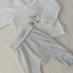 Conjunto Plush, pelele + buzo - Oveja - 100% Algodón