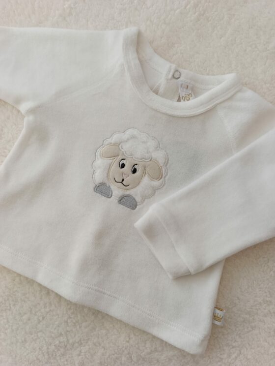 Conjunto Plush, pelele + buzo - Oveja - 100% Algodón - Imagen 2