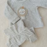 Conjunto Plush, pelele + buzo - León - 100% Algodón