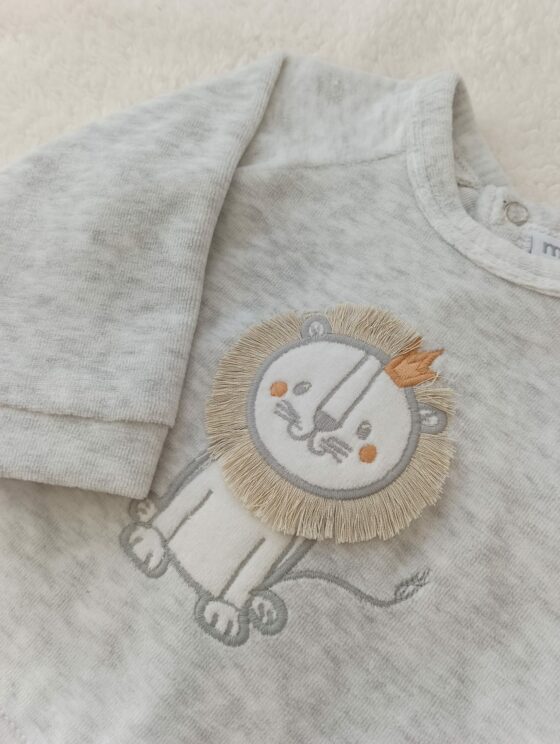 Conjunto Plush, pelele + buzo - León - 100% Algodón - Imagen 2