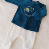 Conjunto Plush, pelele + buzo - Elefante - 100% Algodón