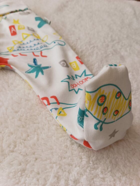 Conjunto de algodón, pelele + body + gorro - Dinosaurios - Imagen 3