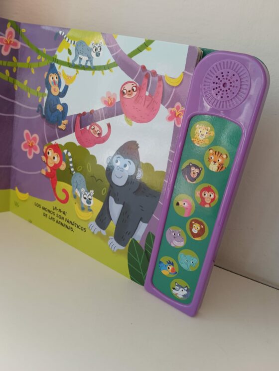 Libro con sonidos - ANIMALES DE LA SELVA - Con 10 sonidos - Imagen 3