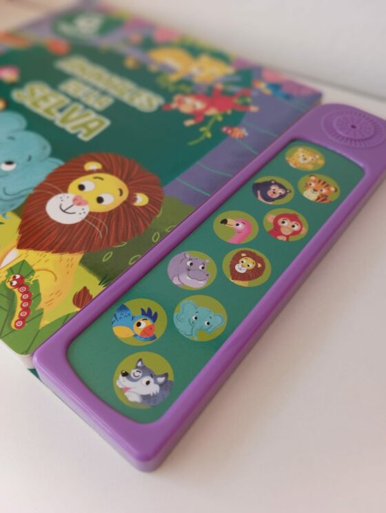 Libro con sonidos - ANIMALES DE LA SELVA - Con 10 sonidos - Imagen 5