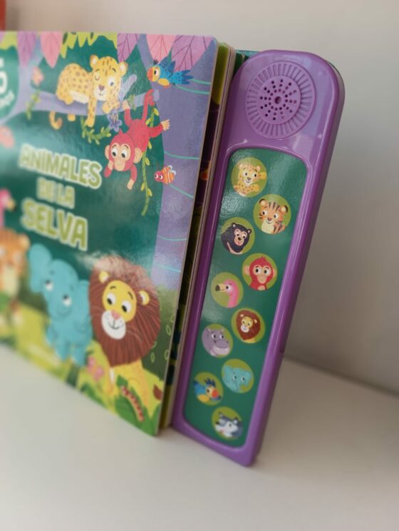 Libro con sonidos - ANIMALES DE LA SELVA - Con 10 sonidos - Imagen 6