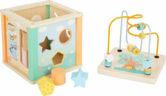 Cubo Didáctico de Madera - 6 en 1 - Colores pasteles - Imagen 2
