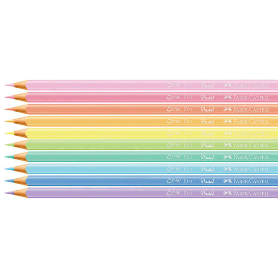 Lápices de colores - Faber Castell - PASTEL x10 - Imagen 2