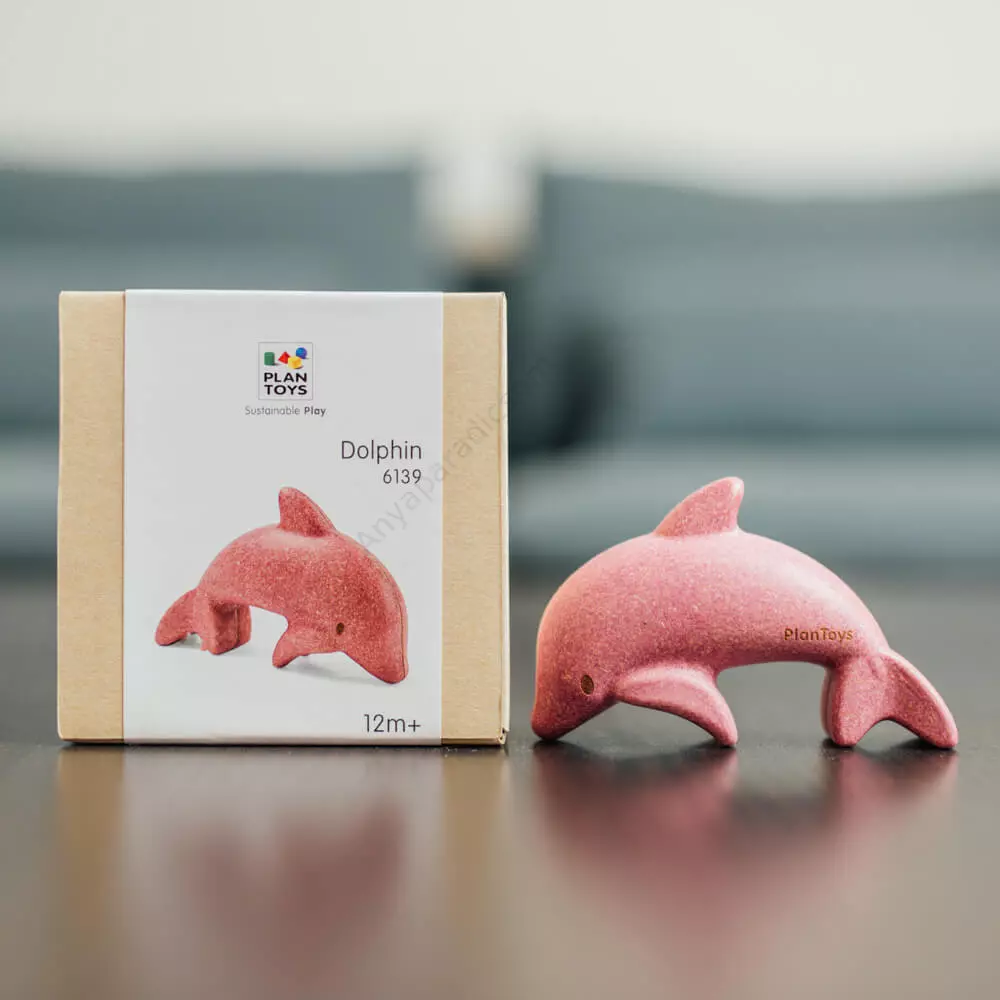 Animal de madera - Delfín de Plan Toys - Imagen 3