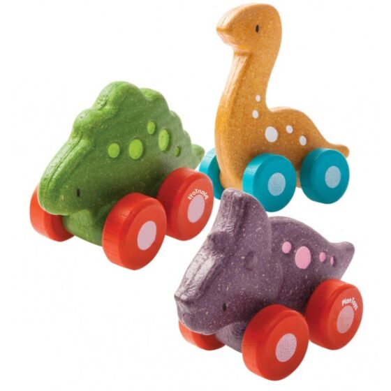 Coche dinosaurio Trio - Plan Toys - Imagen 2