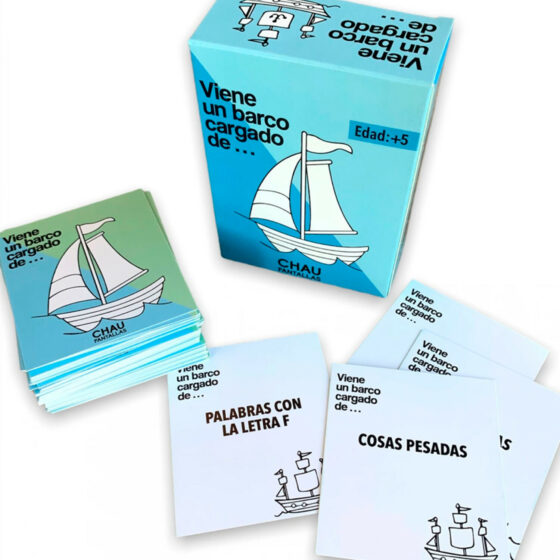 Juego de cartas - Viene un barco cargado de... - Chau Pantallas - Imagen 2