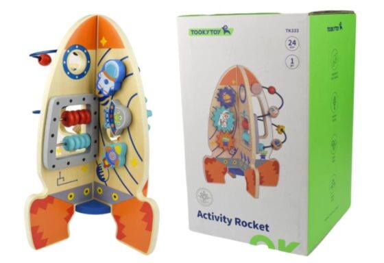 Cohete de actividades - En madera - Tooky Toys - Imagen 3