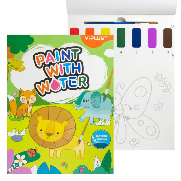 Libros para colorear con acuarela - Diferentes diseños - 20 dibujos - Y-PLUS