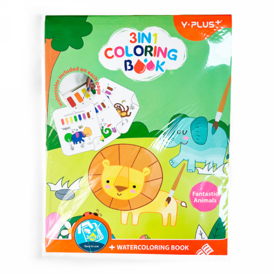 Libros para colorear con acuarela - Diferentes diseños - 20 dibujos - Y-PLUS - Imagen 2