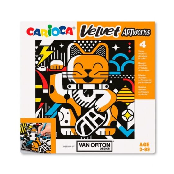 Láminas en terciopelo para colorear x4 - CARIOCA - Imagen 2