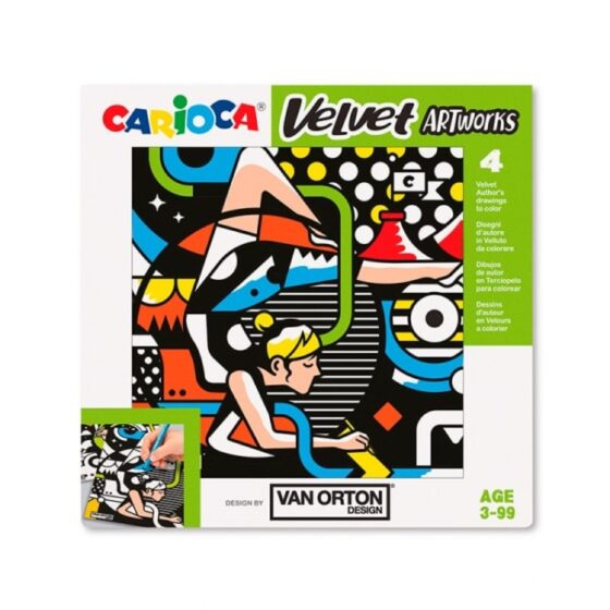 Láminas en terciopelo para colorear x4 - CARIOCA - Imagen 3