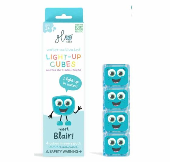 Set cubos luminosos x4 unidades - Glopals - Celeste