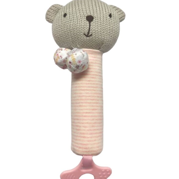 Mordillo Sonajero Osita rosa - Storki