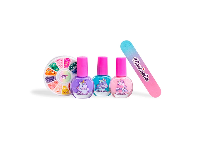 Kit para diseño de uñas Martinelia Little unicorn con apliques