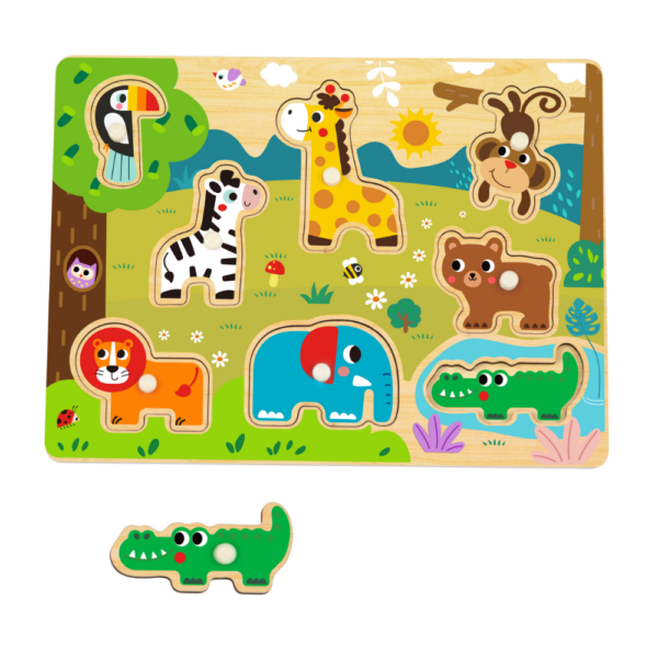 Puzzle de encastre animales de la selva