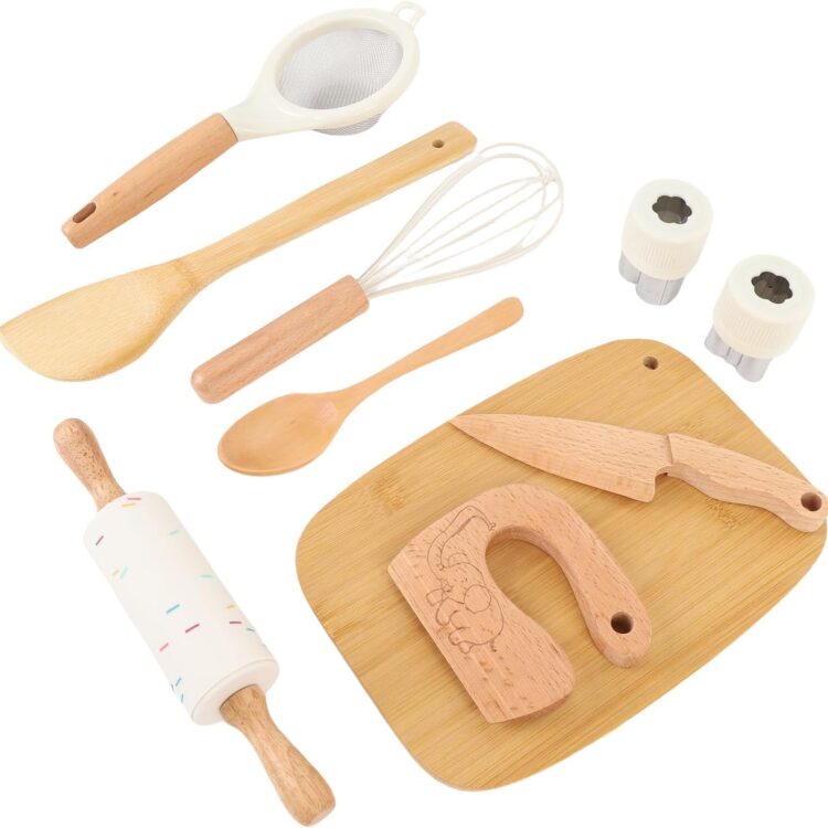 set de utensilios de cocina Montessori